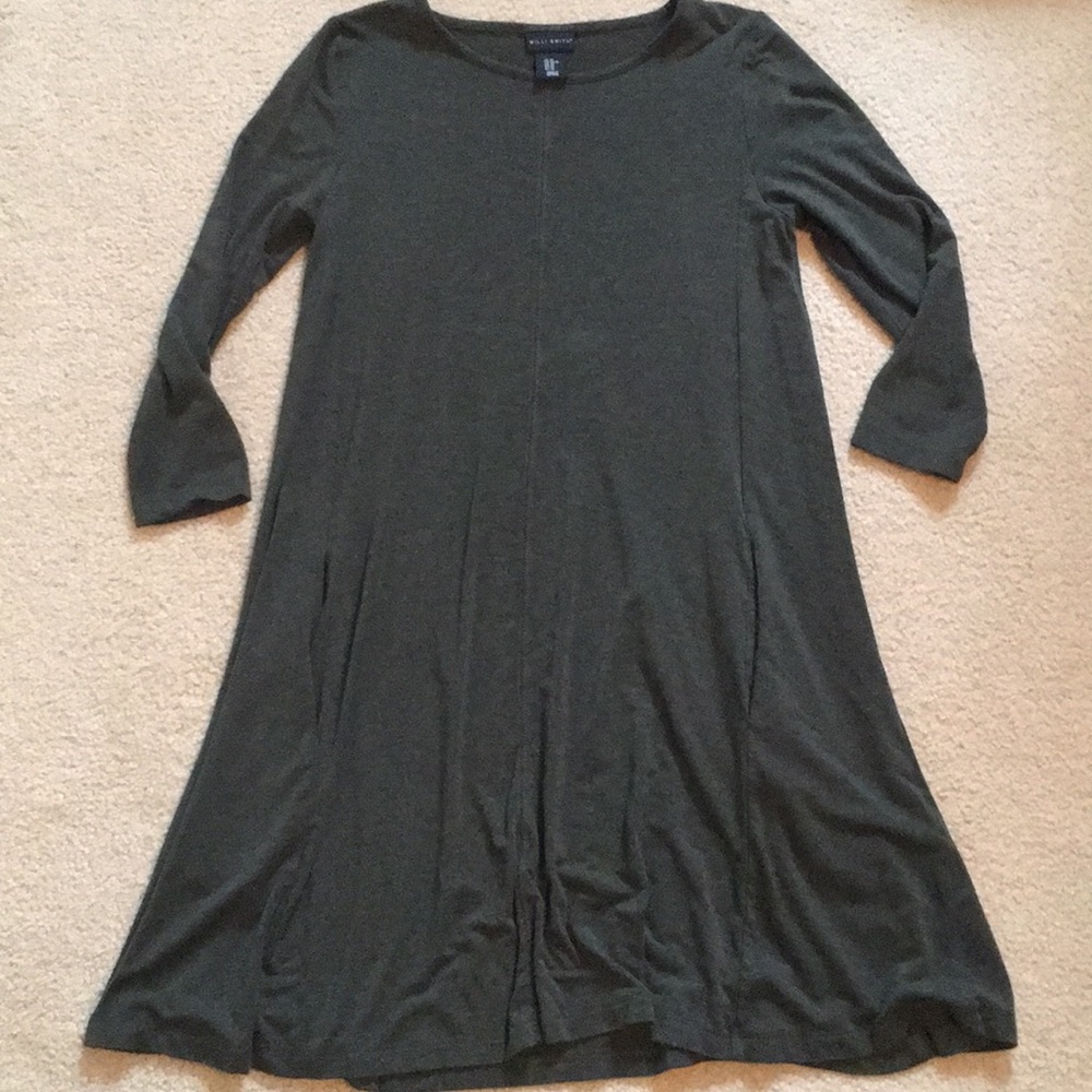 Army Green Flowy Dress